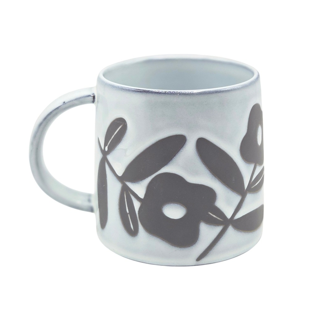 The Old Pottery Company Hand Crafted Floral Mug Blue Grey Ceramic England Design - Picture 5 of 10